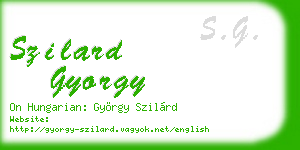 szilard gyorgy business card